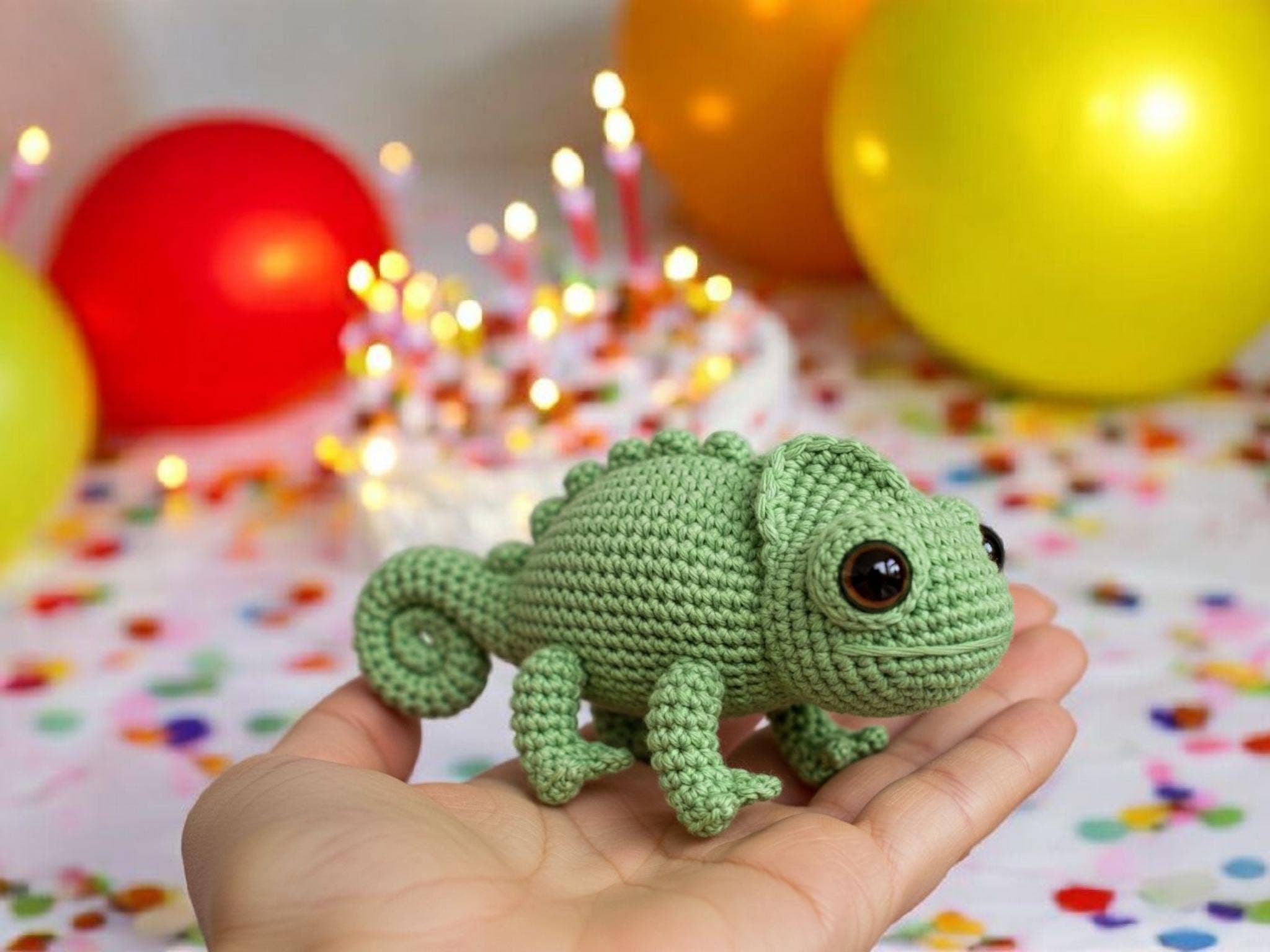 TOMOPOD LLC – wholesale Stuffed/plush toy – Kids & baby – Chameleon Amigurumi Crochet, Cute Lizard Toy, Little Gecko4