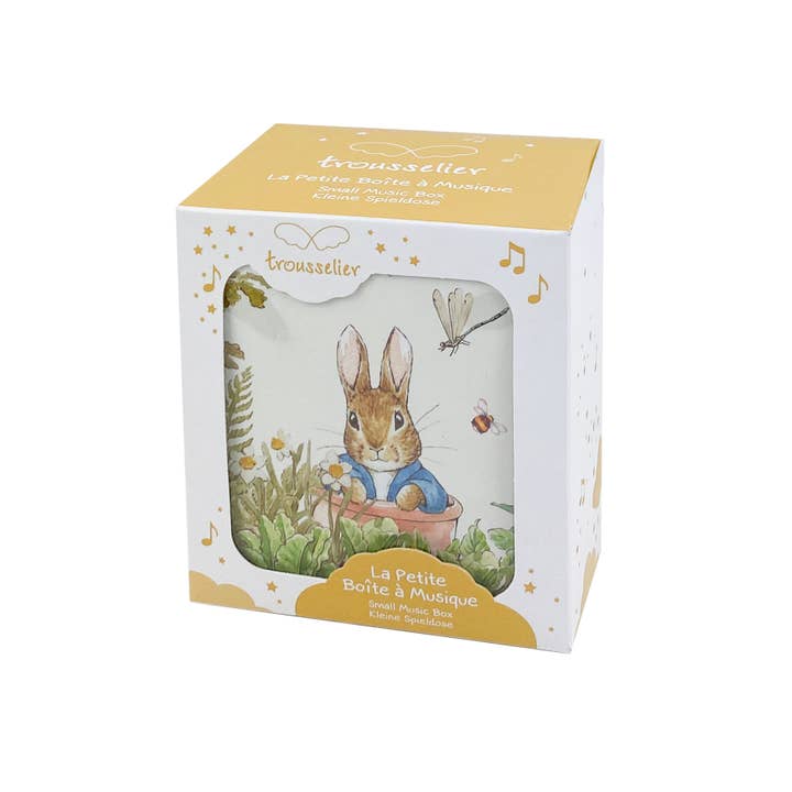 TROUSSELIER SAS - Vente Boîte à musique – enfant et bébé - Boite à Musique Cube Peter Rabbit© - Libellule
