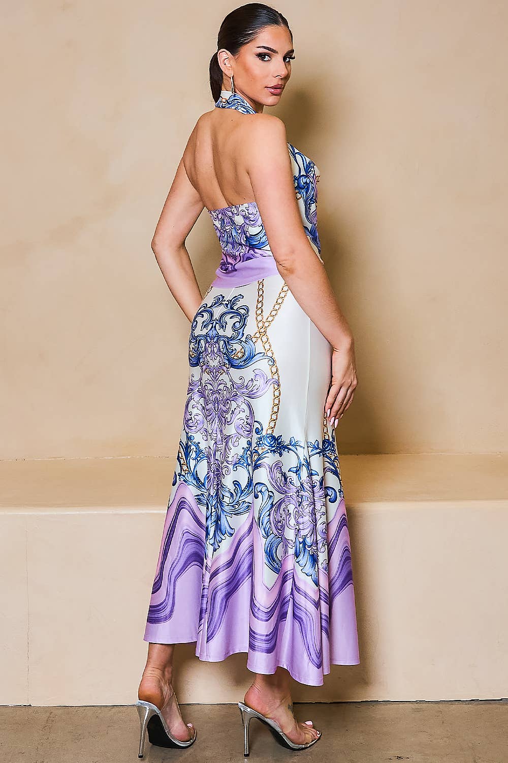 Her Bottari - Vendita all'ingrosso Completo top e gonna - Donna - BS4313-SET_Completo con Gonna e Collo a Scialle8