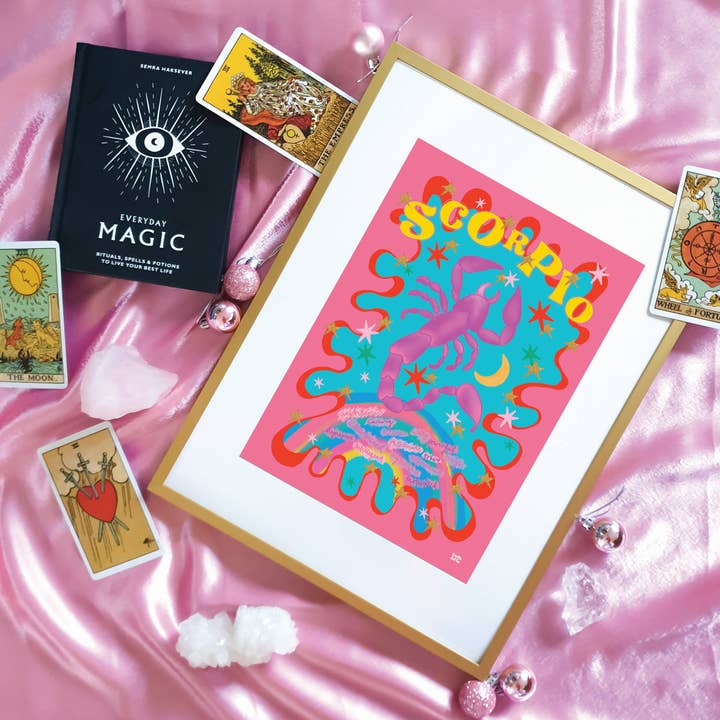 Scorpio Starsign Print for wholesale by Sadie & Flo
