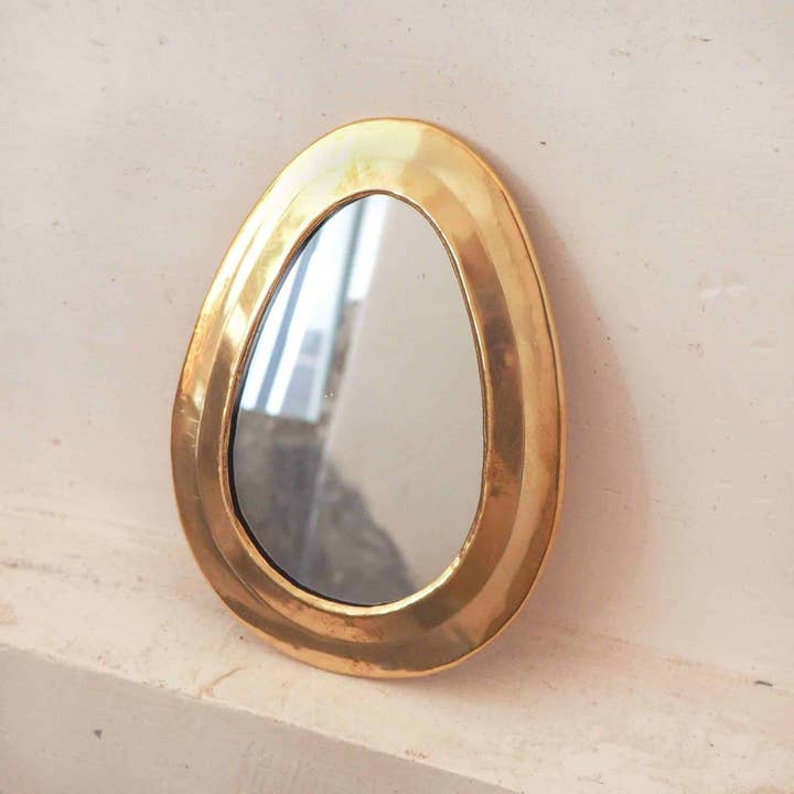My artisans - Wholesale Wall Mirror - Brass Teardrop Mirror | Handmade Moroccan Wall Mirror |Decor