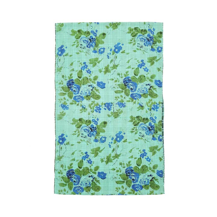 Raj Trading & Imports (USA) Inc. - Wholesale Scarf - Women's - Flora Reversible Floral Plaid Print Infinity Scarf5