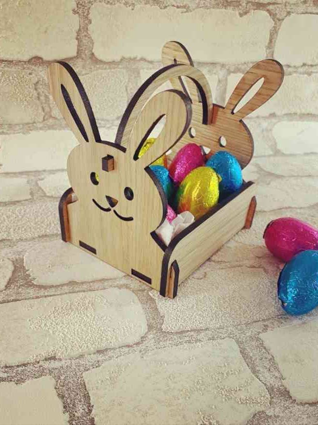 Wooden Easter Egg Basket for wholesale by The Funky Deer