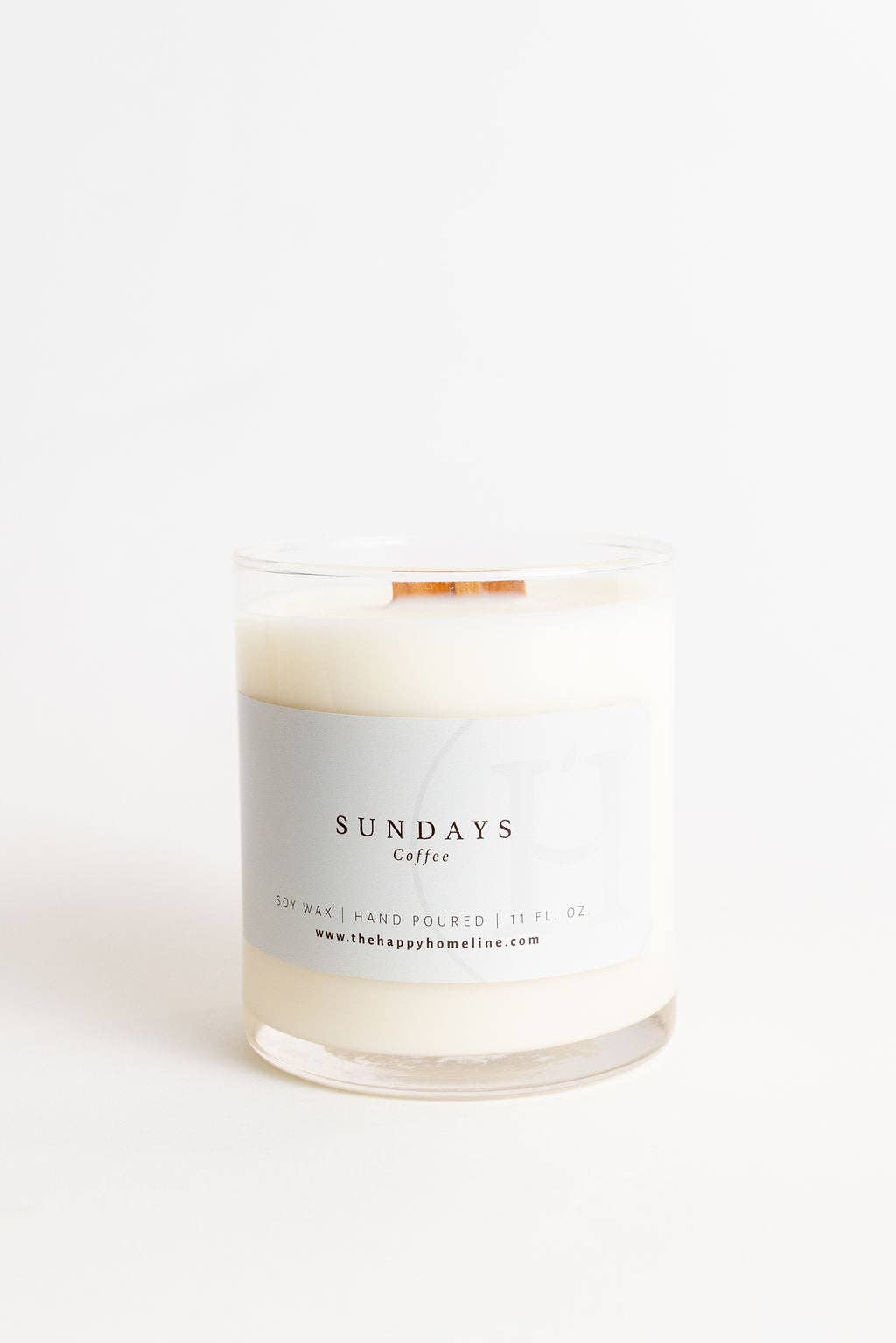 The Happy Home Line - Wholesale Jar/Filled Candle - Sundays Wood Wick Candle