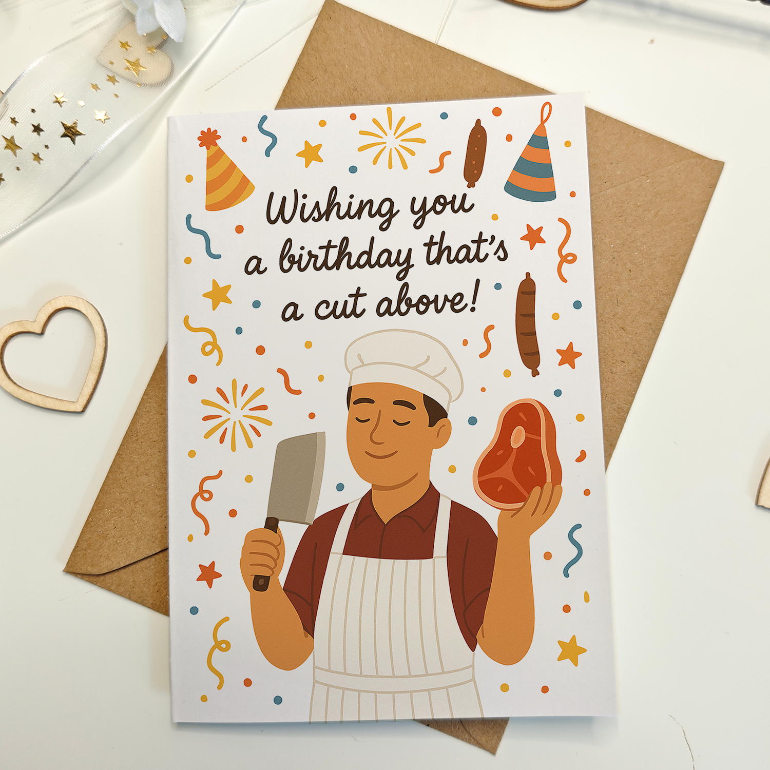 Printarelle - Wholesale Birthday Card - Butcher Happy Birthday Card 4