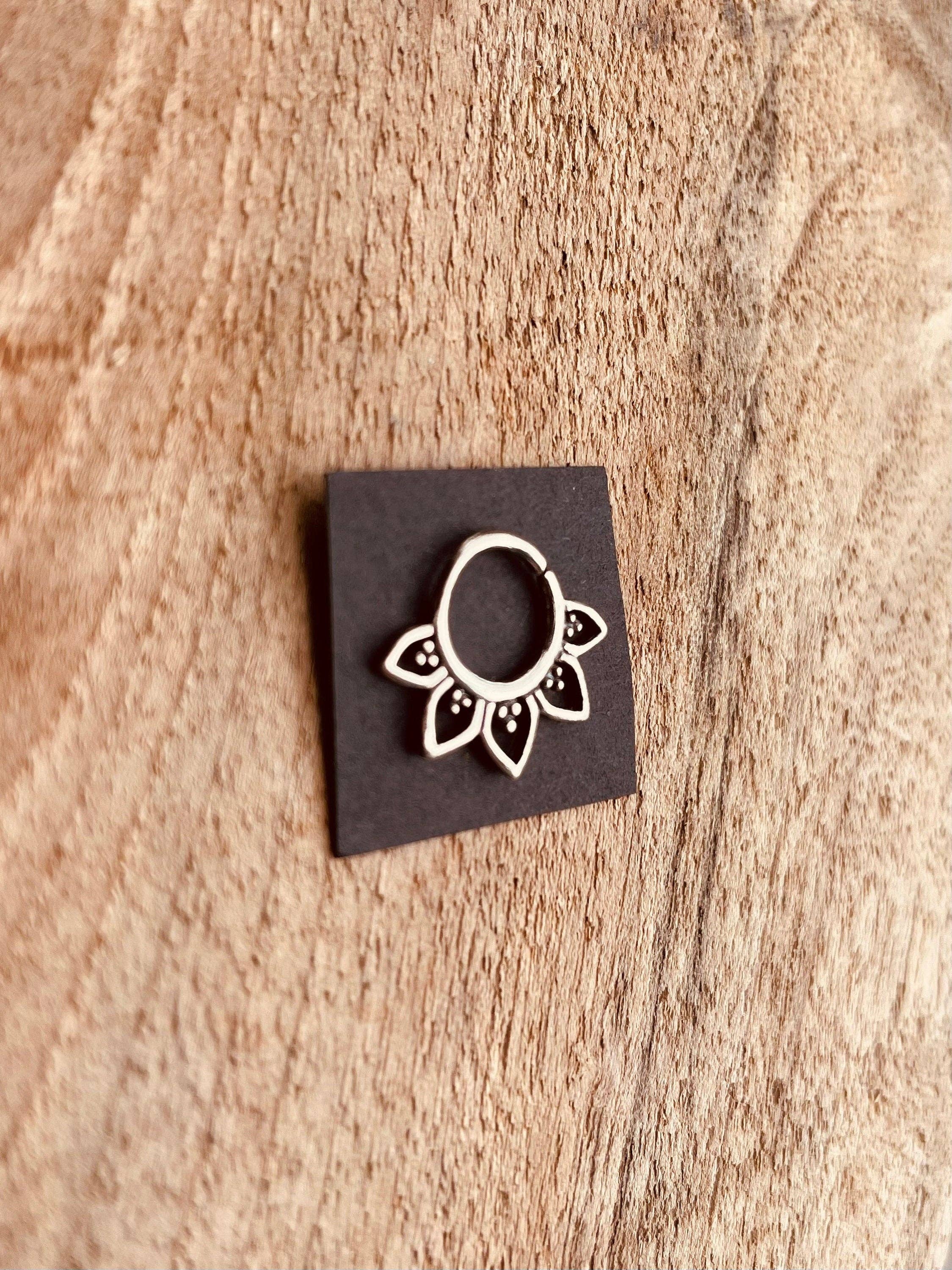 Kaali Boutique – wholesale Nose ring – Nose Ring Septum Hoop Sterling Silver 925 , Septum Jewelry, Septum Hoop, Daith Earring, Ethnic Jewellery, Boho, Hypoallegernic2