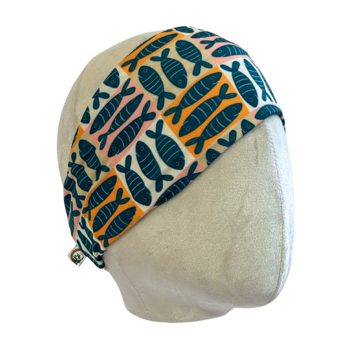Sardine Grid Stretch Headband for wholesale by The Sassy Olive Handmade Headbands