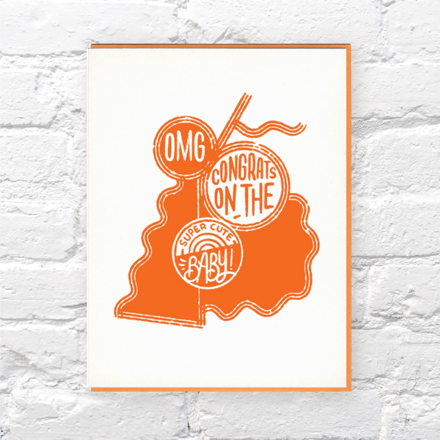Bench Pressed - Wholesale Baby Card - OMG Baby card