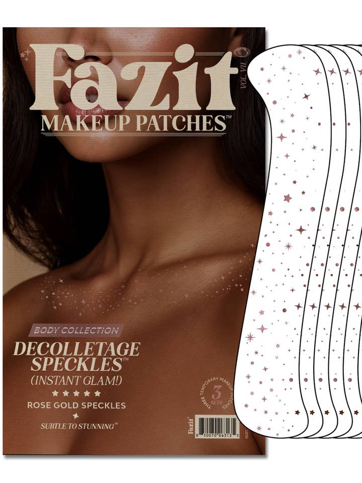 Rose Decolletage Glitter Makeup Patches for engroshandel hos Fazit