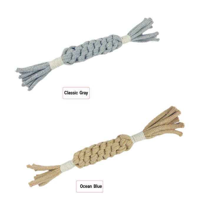 Monli Handcrafted Pet Toys – wholesale Repleksak - Hund – Handgjort hållbart makramé hundrep i 12 färger11