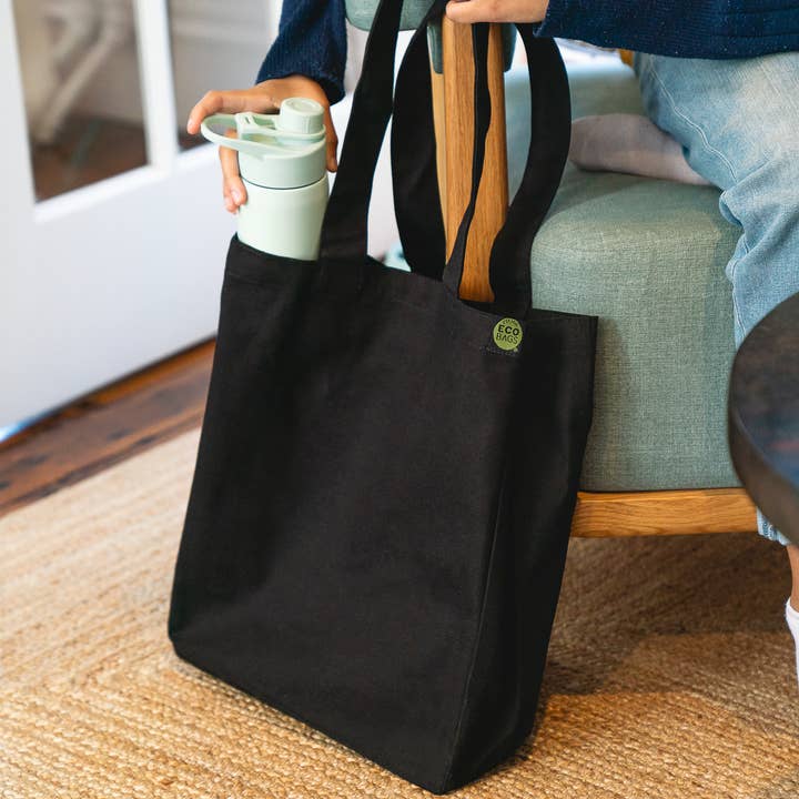 Recycled Cotton Tote - Bottom & Side Gusset for wholesale by ECOBAGS