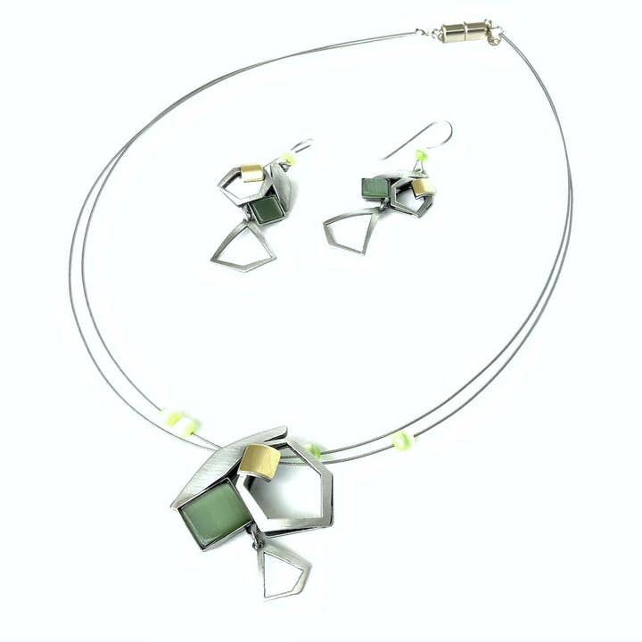 Christophe Poly / Crono Design - Vente Parures de bijoux - ENSEMBLES Préemballés (DFY1) - 6xColliers17'' & Ensembles d'Oreilles & Présentoirs Gratuits2