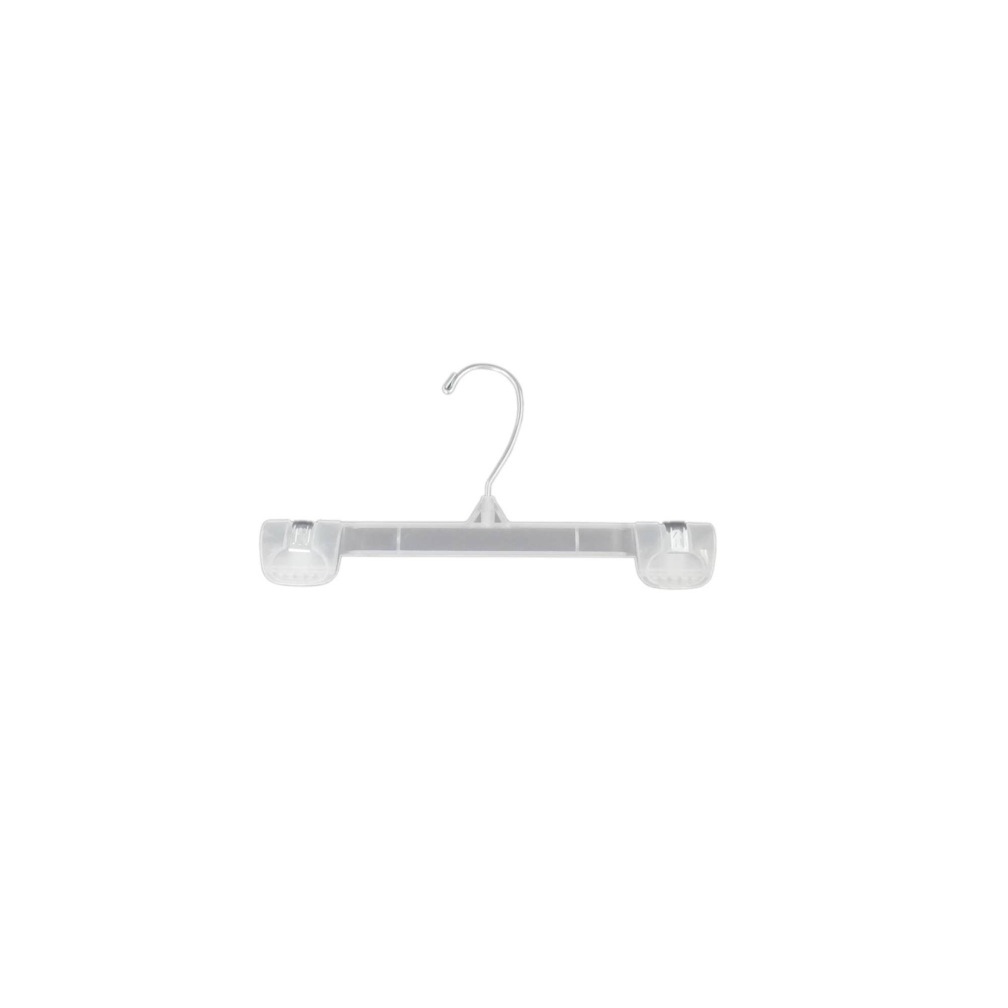 Suburban Sales - Wholesale Clothes Hangers - Push Clip Bottom Hanger - Plastic and Metal Hook (100 count)5