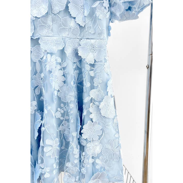 XHHH Inc - Wholesale Dress - Women's - X9035CD.3D Floral Embroidered Mini Dress11