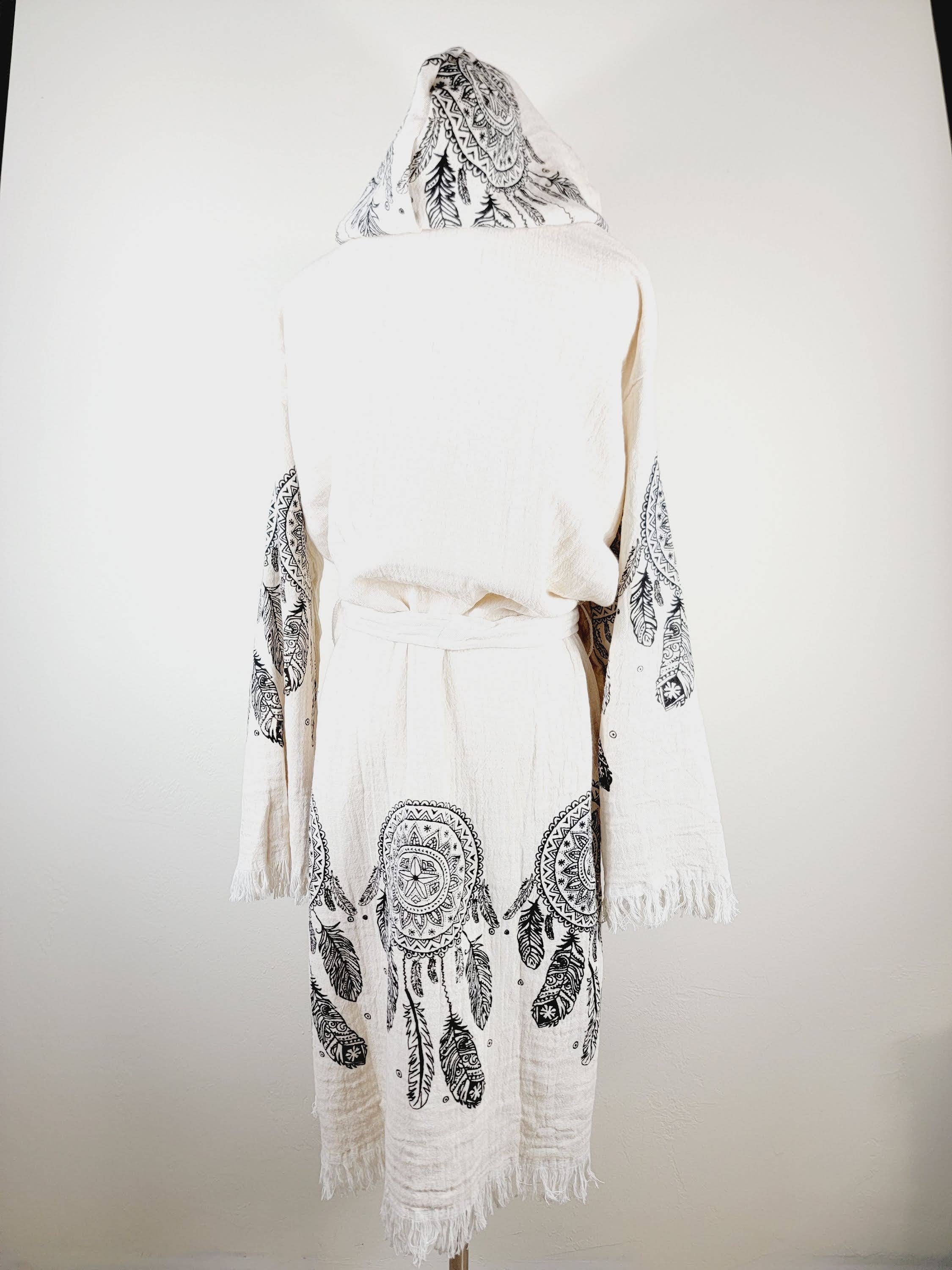 EBRU Home - Wholesale Robe - Unisex - Muslin Robe, Beach robe, Bath robe, spa Robe, Dream Catcher10