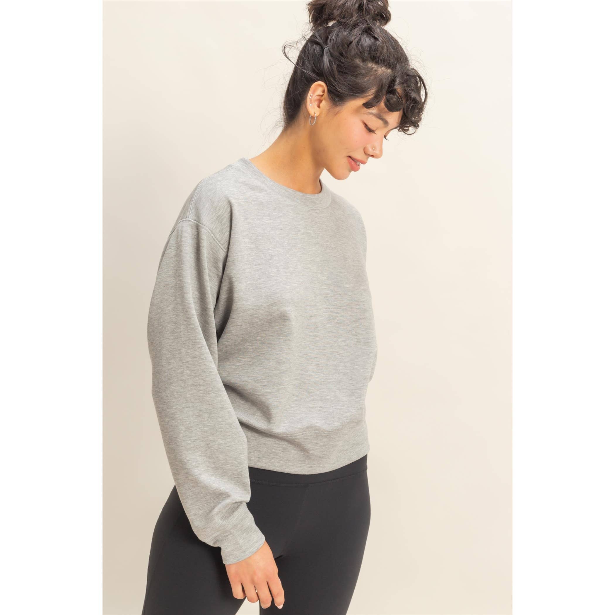 Double Zero – wholesale Sweatshirt - Dam – Dubbelstickad sweatshirt med rund hals21