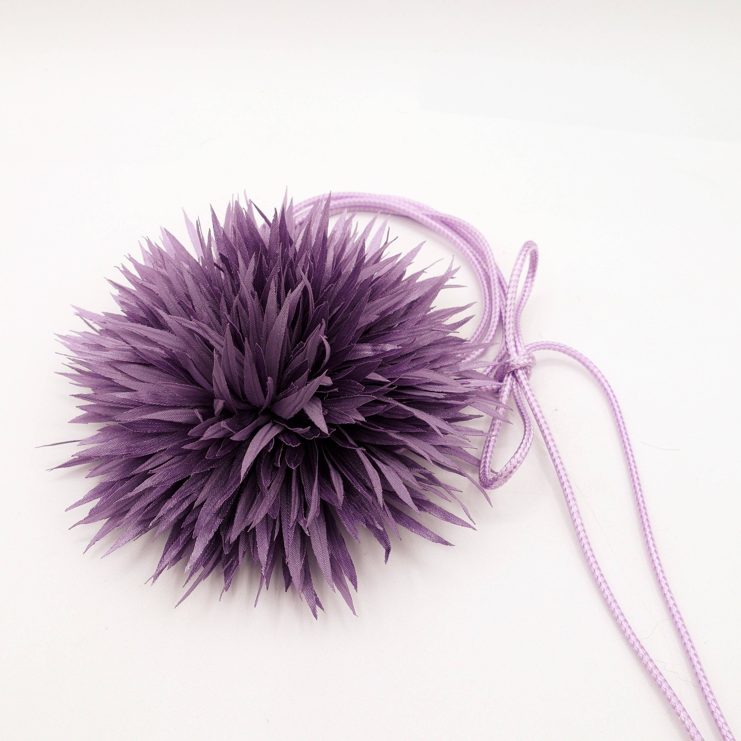 Daemon srls - Vente Collier de perles - SIVIGLIA - Collier avec maxi fleur en organza et cordon5