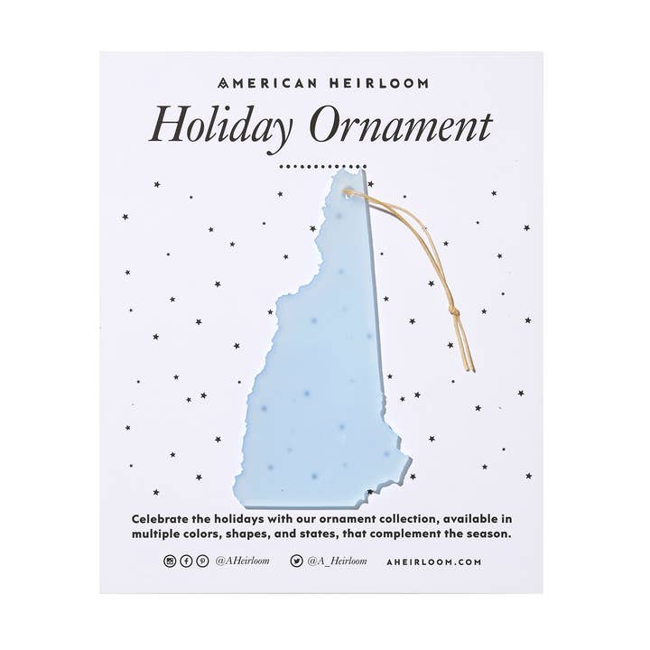 +Adorno de vacaciones de New Hampshire para venta al por mayor de American Heirloom