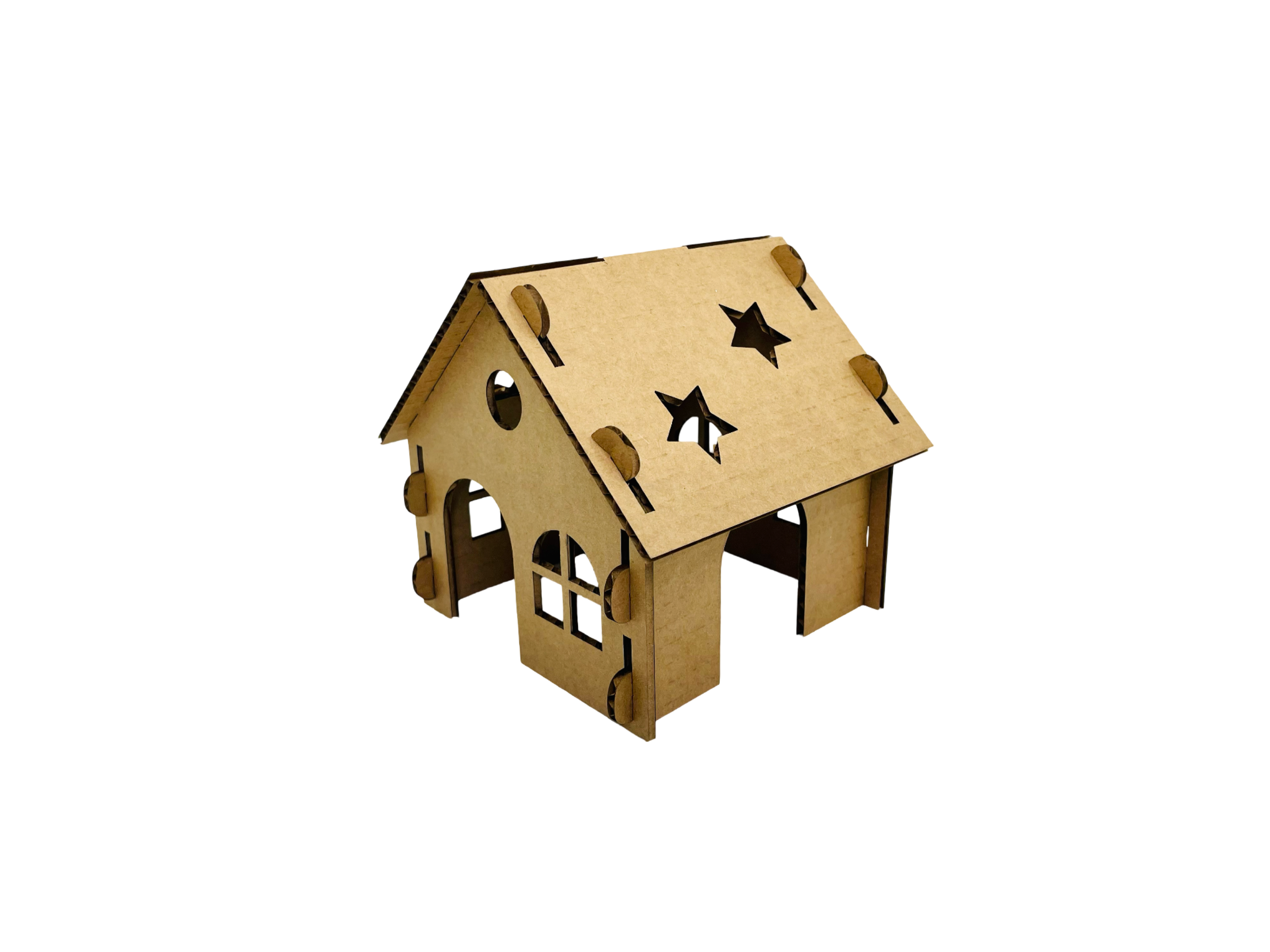 Grannys Little Homes - Wholesale Pet Cave - Cat/Dog - Cardboard Star Hidey4