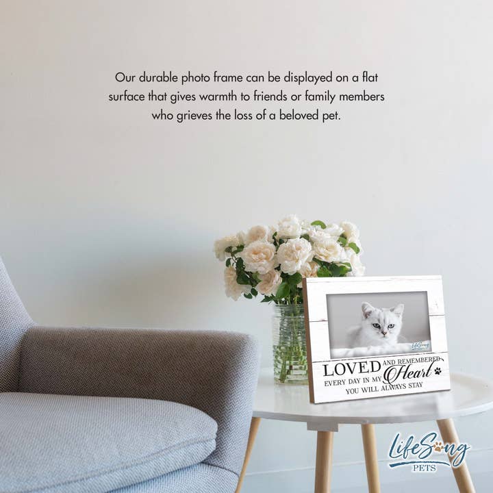 LifeSong Milestones - Wholesale Picture Frame - Love and Remembered Cat Picture Frame for Remembrance Gift3