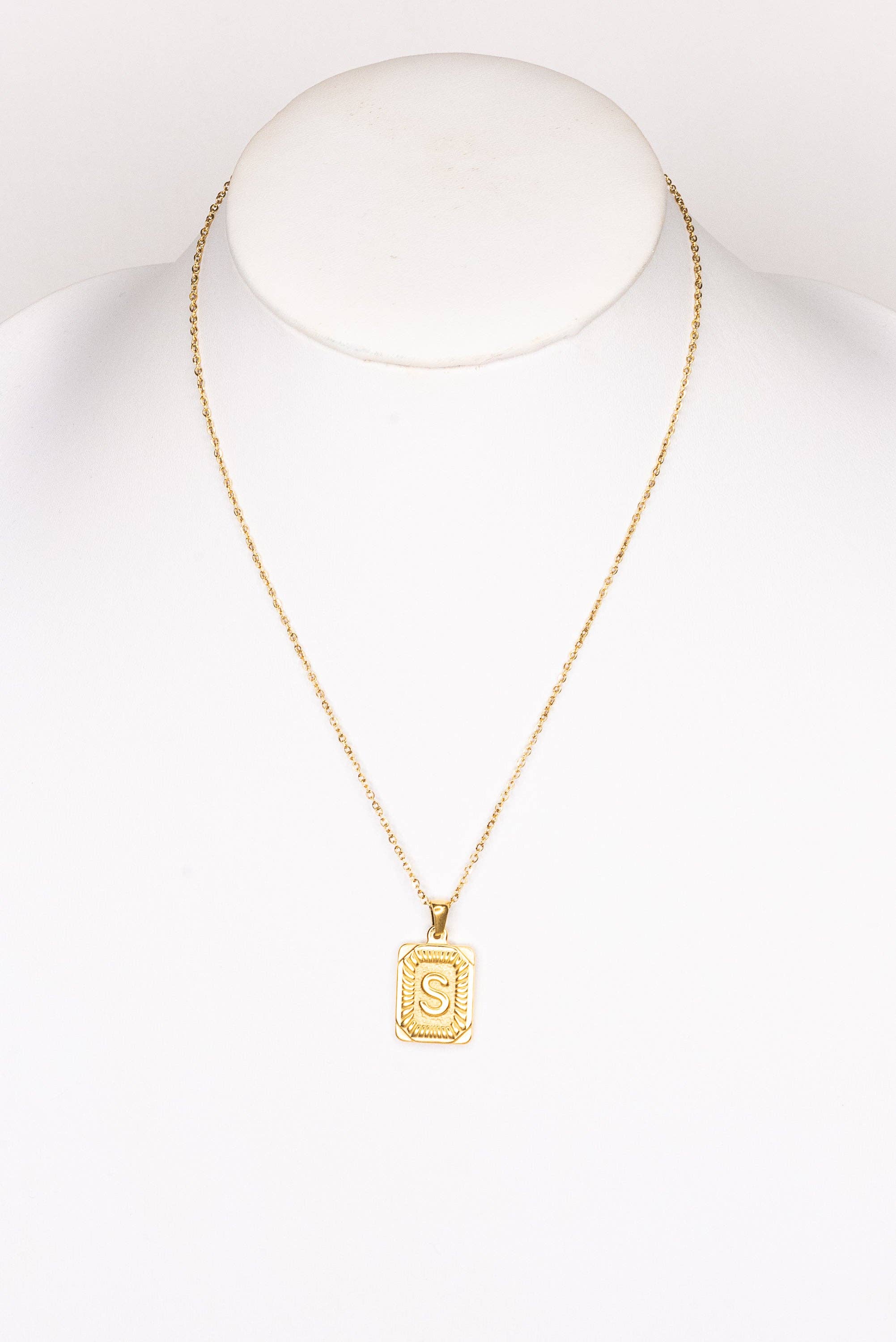 Dylan Designs - Wholesale Pendant/Charm Necklace - Initial Necklace in Gold2