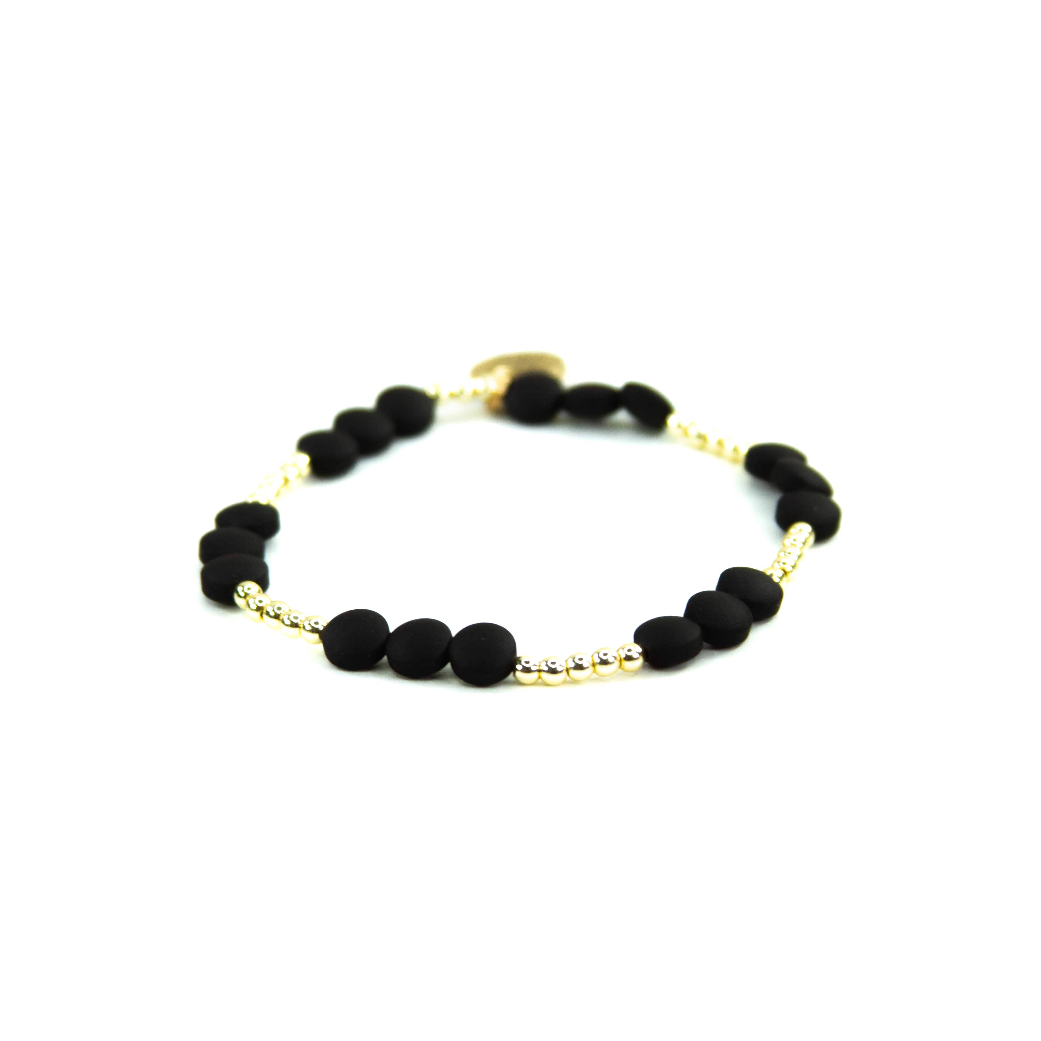 Savvy Bling - Wholesale Jewelry Set - Black & Gold beaded Bracelets6