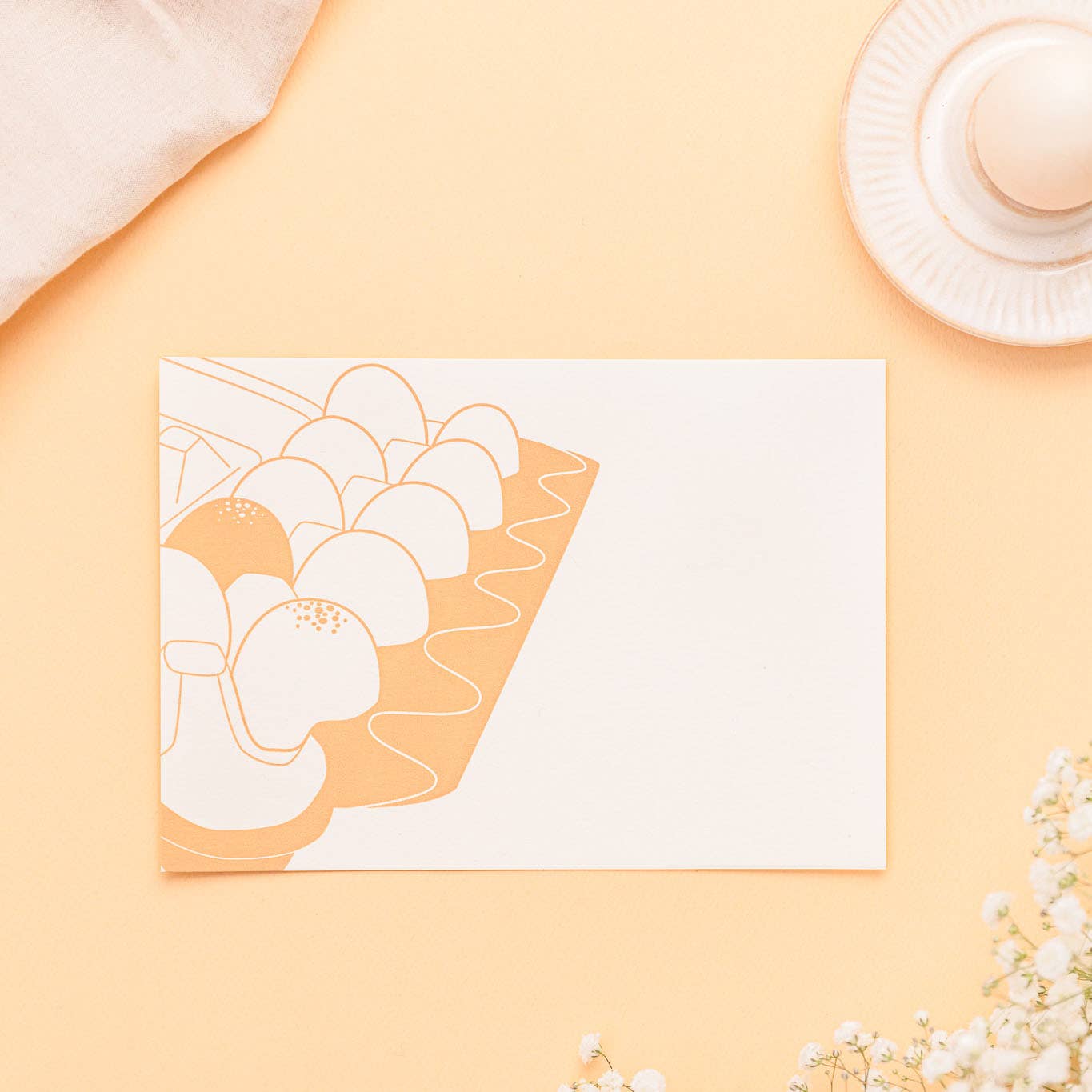 Kraftille - Wholesale Stationery/notecard set - Egg Carton Card