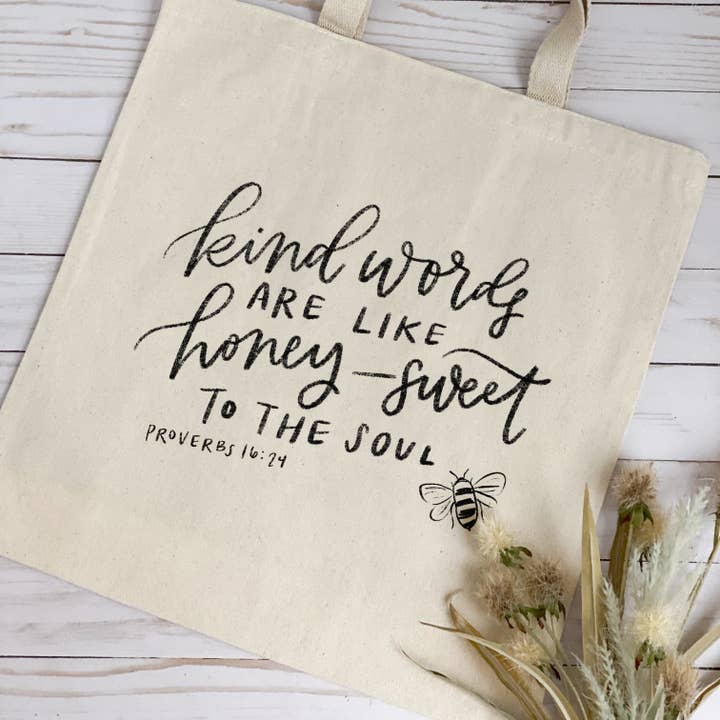 Canvas shopping bag | Christian canvas tote | Be kind tote for wholesale by swaygirls