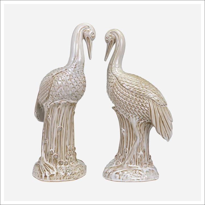 Maven Bird Figurines -Set 2 for wholesale by Kavana Decor by The Import Collection