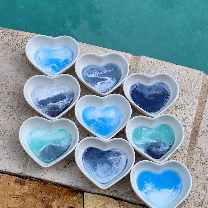 Porcelain Heart Ring Dish for wholesale by DogFish Design 13