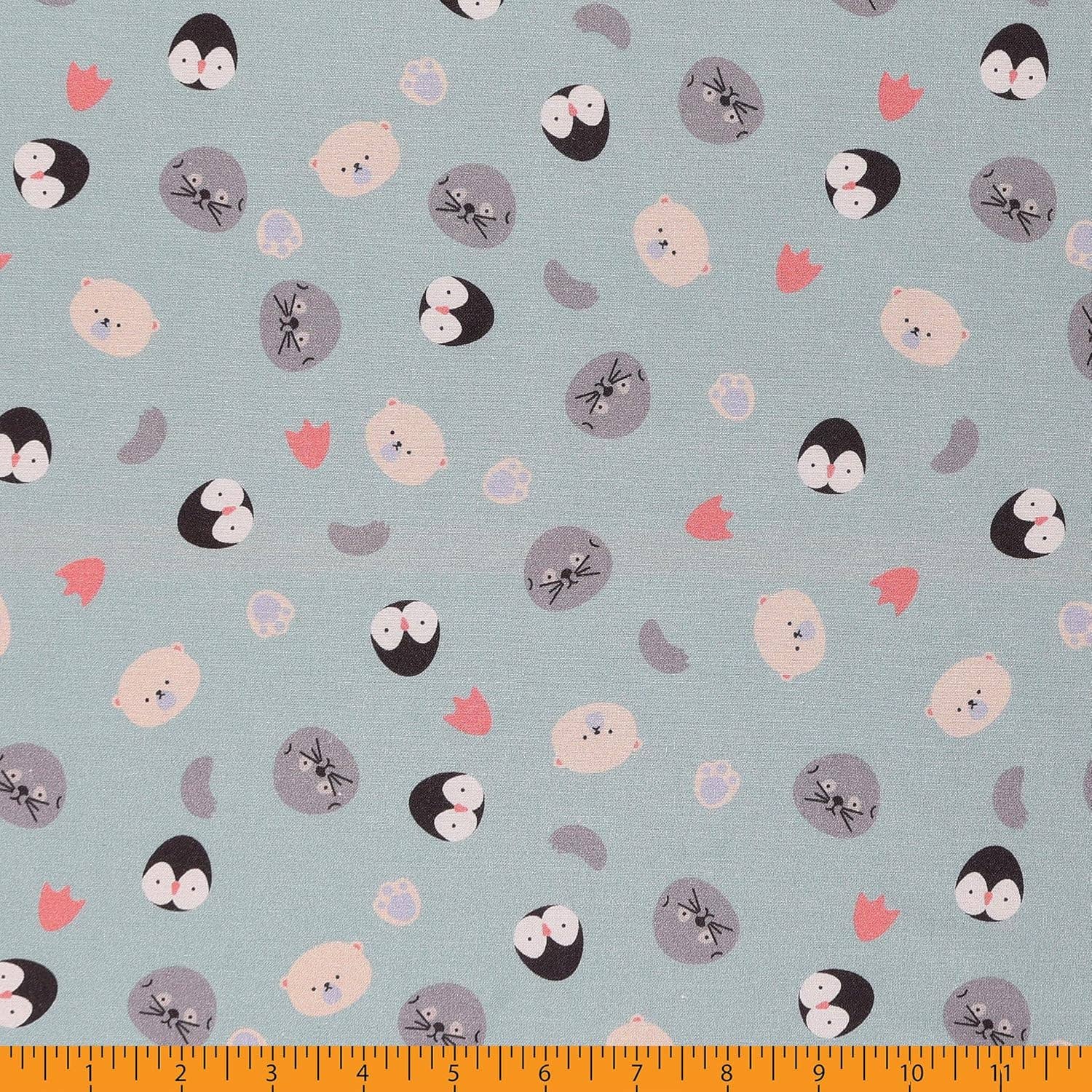 Mook Fabrics - Wholesale Fabric - Cotton 100% 45" Juvenile Fabric by yard - Allover Ocean0