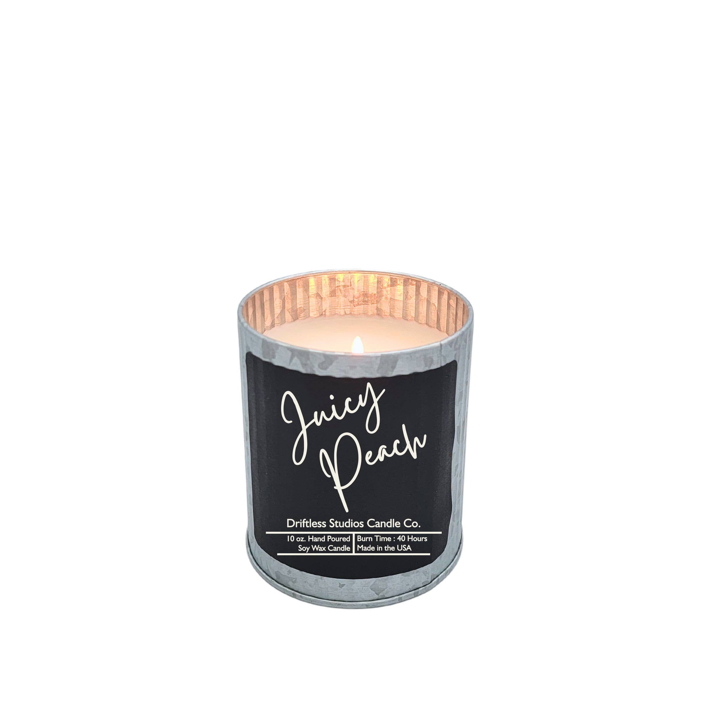 Driftless Studios - Wholesale Jar/Filled Candle - Juicy Peach Summer Decor Candle - Scented Rustic Candles3