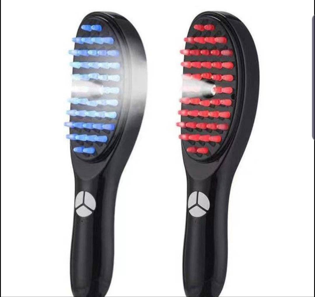 Herbs 'N Butters - Wholesale Head Scratcher/Massager - 4-in-1 Massage Brush with Red and Blue Phototherapy2