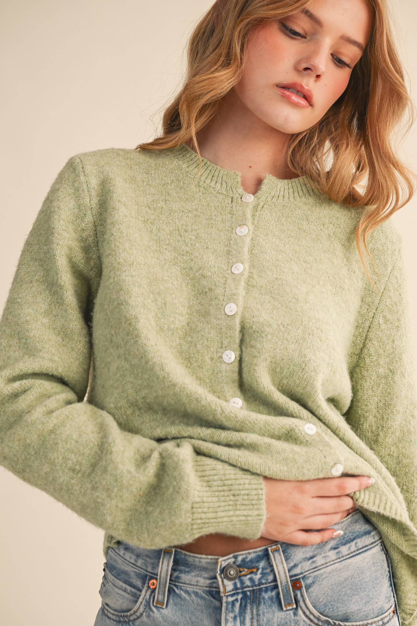 &MERCI - Wholesale Cardigan - Women's - MARLED KNIT SWEATER CARDIGAN MSW1124855