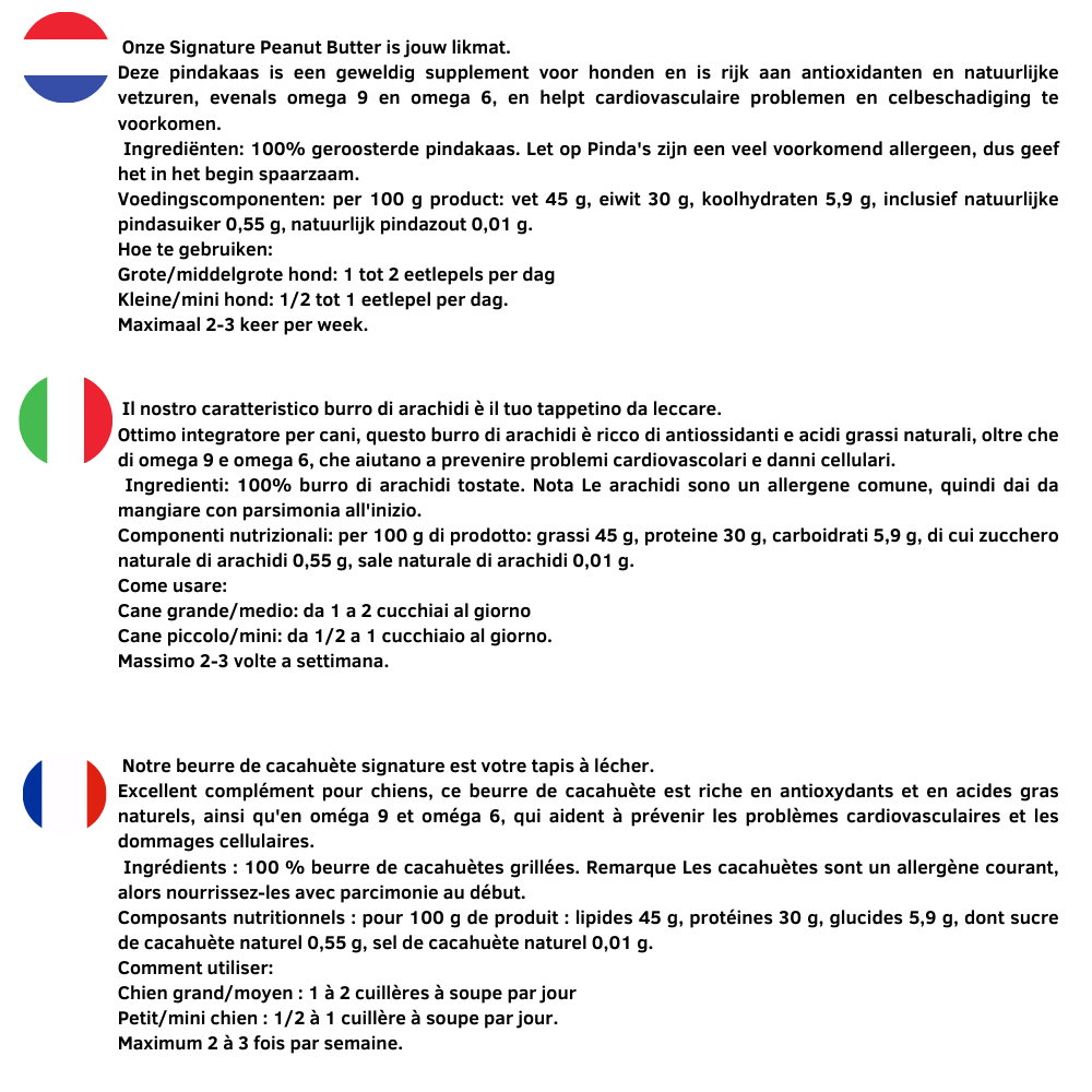 Waniyanpi - Wholesale Pet Food - Dog - Waniyanpi Peanut Butter for Dogs1