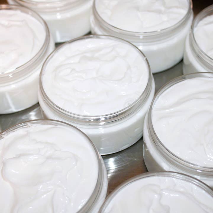 Chai Latte Body Butter 7 oz, Winter Skin Care, Shea & Cocoa for wholesale by Baba Yaga Designs LLC