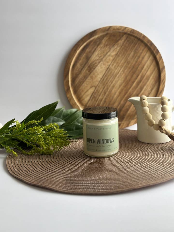 Open Windows Soy Candle for wholesale by Linden Street Studio