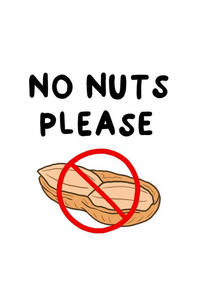 Einkaufstasche „No Nuts Please“ von Tom's Totes für den Großhandel von Tom'sTotes Ltd