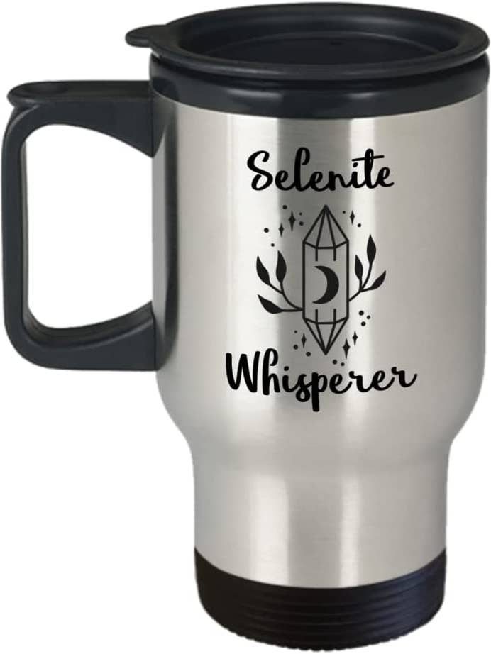 Tasse de voyage Selenite Whisperer pour la vente par CustomHappy