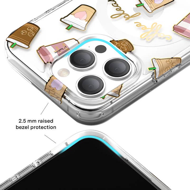 VELVET CAVIAR - Wholesale Phone Case - Women's - iPhone Clear 15 Pro Max MagSafe Case - Coffee Please1