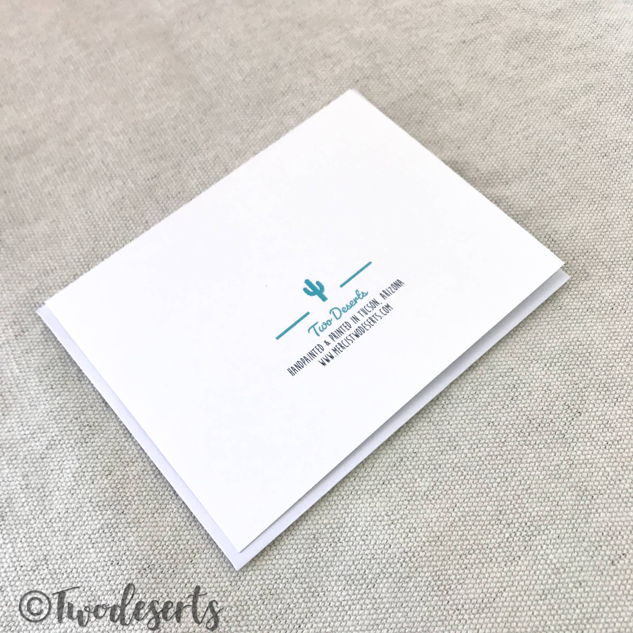 Two Deserts – Engroshandel Hverdagshilsen kort – Sonoran Mountain King Snake Lykønskningskort -Blank indeni2