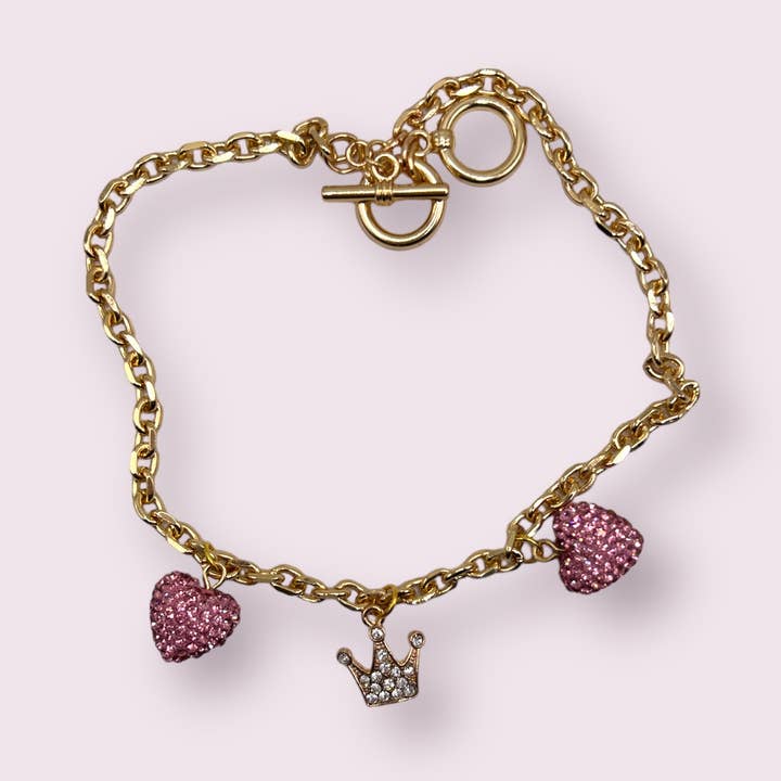 My Tiny Princess of Hearts bedelhalsband voor honden voor wholesale door Bark Fifth Avenue