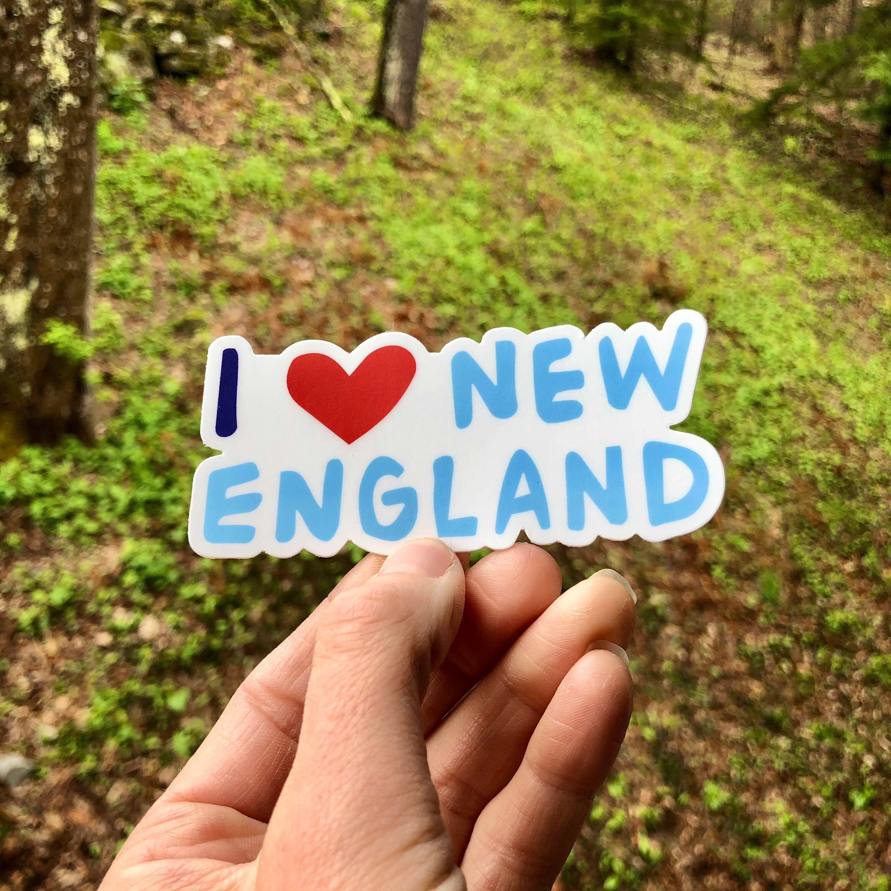 Wander On Words - Wholesale Sticker - Hand-Lettered I Heart New England Sticker1