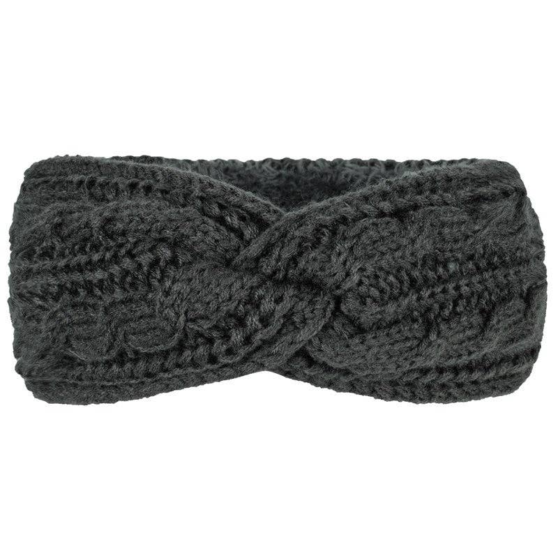 Ekartini - Vente Bandeau – femme - Bandeau en tricot polaire à motif croisé0
