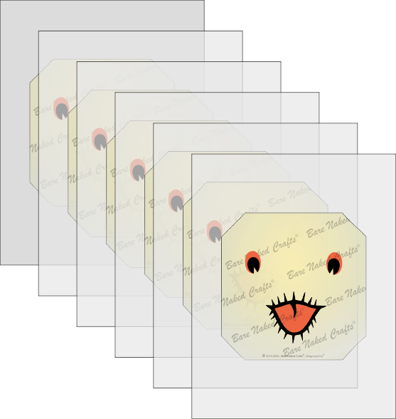 Bare Naked Crafts - Wholesale DIY Craft Kit - Face Insert - (Choir Boy JOL)2