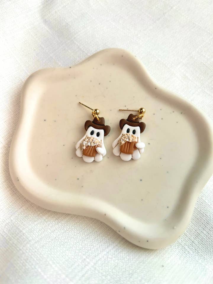 Cowboy Ghostie for wholesale by Lua Clay Co