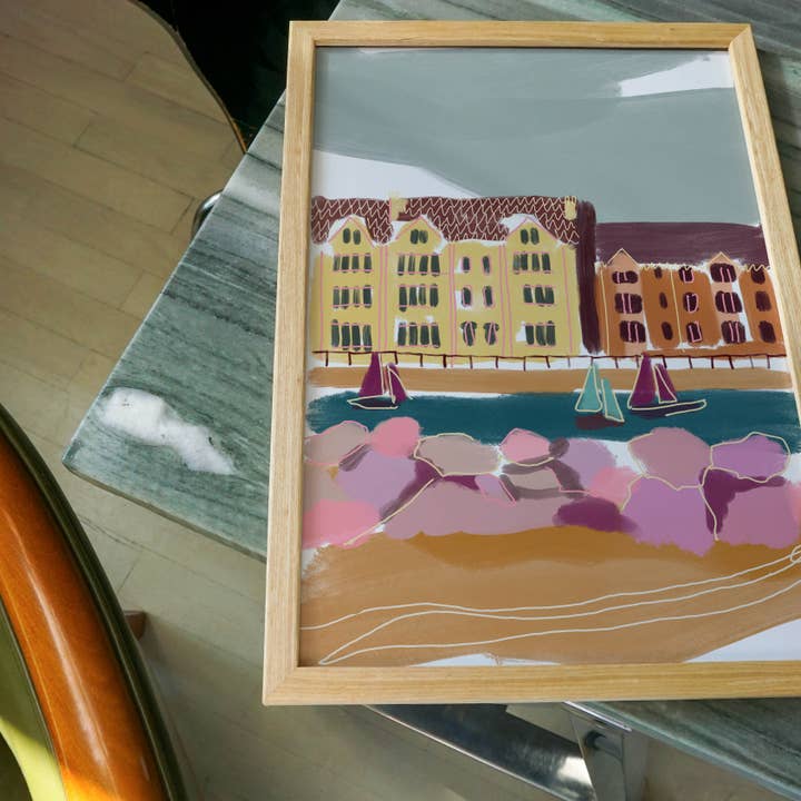 West Kirby Hand Painted Art Print for wholesale by Natalie Cass Art