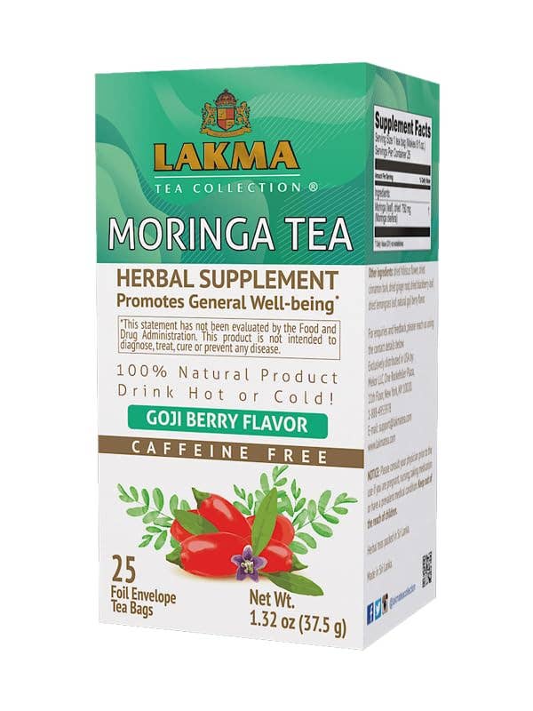 25 CT MORINGA TEA WITH GOJI FLAVOR for wholesale by Mekor LLC