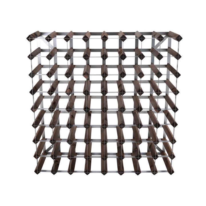 The Traditional Wine Rack Company - Wholesale Wine rack - 72 Bottles Winerack Assembled Dark Oak1