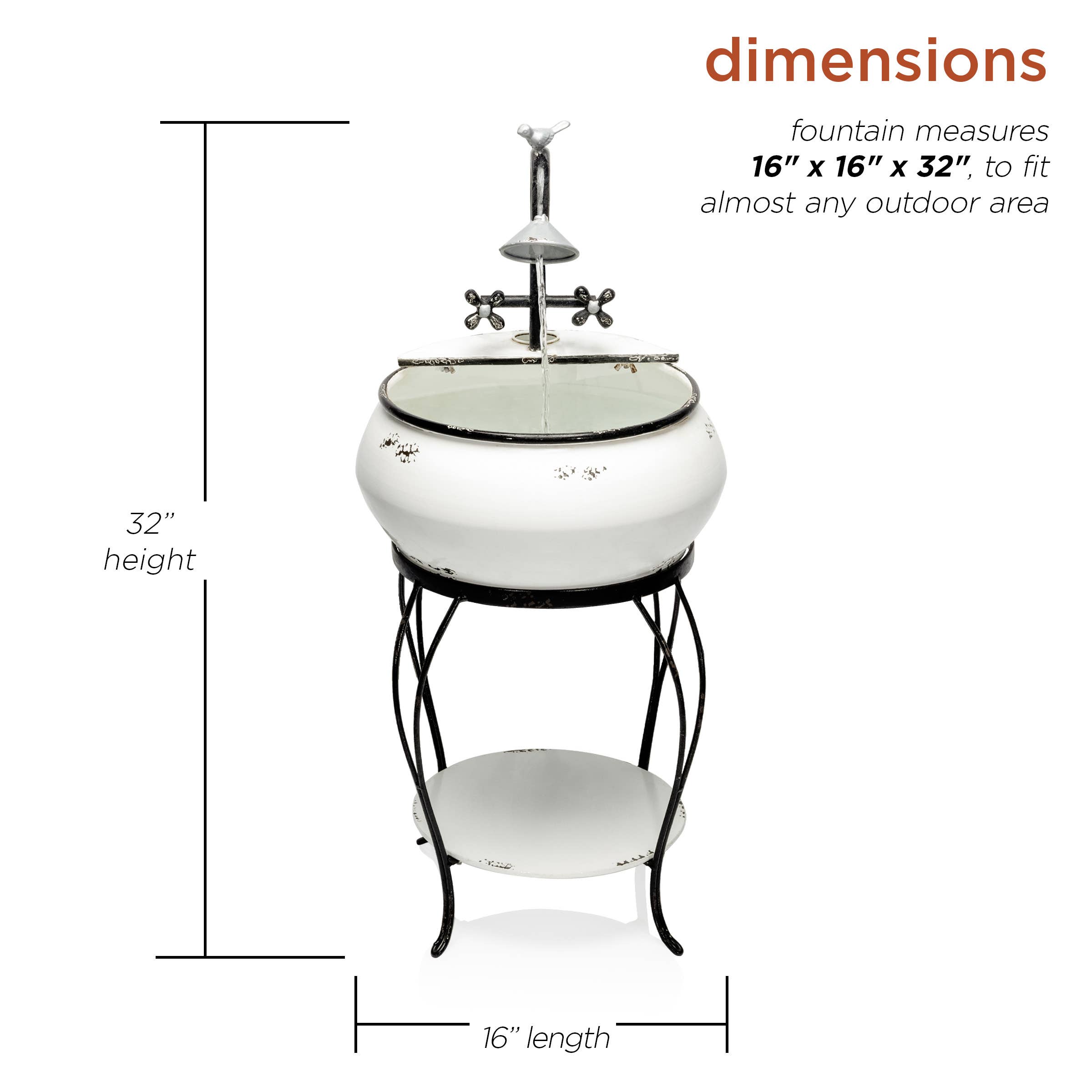 Alpine Corporation - Wholesale Outdoor Ornament/Decor - Alpine Corporation Outdoor Vintage Sink Fountain and Stand1